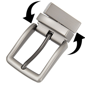 Çift Yönlü Döner Parçalı Alaşımlı Metal Erkek Özel İğneli Kemer Tokası Klasik İş Tokası Mat 34mm Deri Kemer Aksesuarları için - Product Image 4