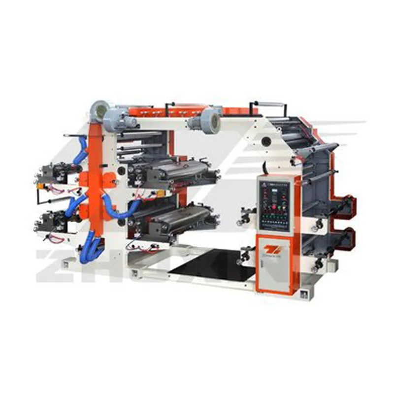 Mesin Cetak Flexo Otomatis 4 Warna untuk Roll Kertas Printer Flexographic Mesin Press untuk Kantong Plastik