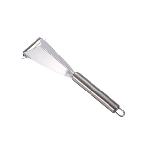 Couteau triangulaire à poussoir en acier inoxydable, éplucheur de pommes en forme de V, outil pour fruits et légumes, coupe-plats de chef, ustensile de cuisine - Product Image 5