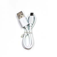 Câble de charge rapide USB 2.0 Micro-USB style rétro 5V 2A avec blindage en PVC tressé pour batterie externe, imprimante et ordinateur