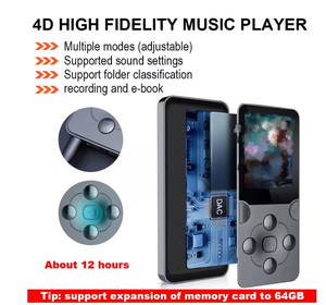 Lecteur MP3 MP4 HiFi pour étudiants avec écran clair, design compact, prend en charge la carte mémoire externe - Product Image 6