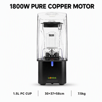 Lohas Blender Commerciële Heavy Duty Elektrische Hoge Snelheid Professionele Keukenapparatuur Restaurant Café Smoothie Fruit