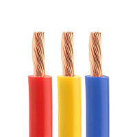 Câble électrique de bâtiment BV BVR THW, fil simple, isolé en PVC, cuivre pur à 99,9%, norme IEC 60227