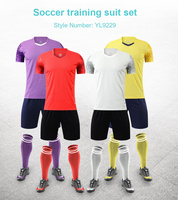 Conjunto de Camisetas de Fútbol Lisas al por Mayor, de Secado Rápido, Resistentes al Olor y Transpirables, Uniformes Deportivos para Equipos, Soporte para Pedidos al por Mayor