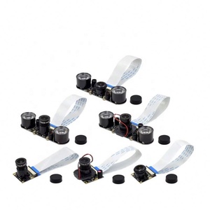 For <b>Raspberry</b> <b>Pi</b> 4 Night Vision Fisheye <b>Camera</b> <b>5MP</b> OV5647 70/95/160 Degree Focal Adjustable <b>Camera</b> for <b>Raspberry</b> <b>Pi</b> 3 Model B - Product Image 1