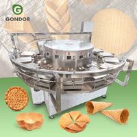 Machine automatique de fabrication de cornets de glace, gaufres et cônes en sucre roulés