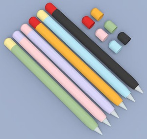 2025 nouvel article <span class=keywords><strong>prix</strong></span> de gros housse de protection en silicone souple pour <span class=keywords><strong>Apple</strong></span> <span class=keywords><strong>Pencil</strong></span> Cover avec deux capuchons - Product Image 1