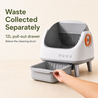 Intelligente Luxus Automatische Katzentoilette aus ABS-Material Smarte Katzentoilette