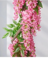 Guirlande de glycine artificielle en soie pour décoration murale, événements et fêtes, vente en gros