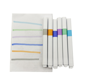 Stylo surligneur personnalisé avec pointe biseautée souple et pinceau oblique pour le travail et les études, emballage en lot - Product Image 1