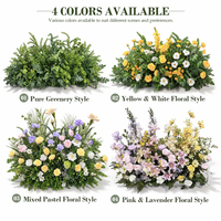 Composition florale de mariage en gros, fausse fleur artificielle, décoration de table pour banquets et réceptions