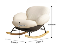 Fauteuil inclinable moderne pour salon, décoration de la maison, fauteuil de détente avec repose-pieds