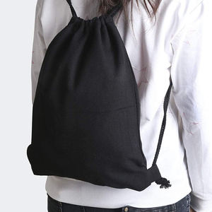 Mochila Promocional con Logotipo Personalizado, de Alta Calidad, Reutilizable, Ecológica, de Algodón, con Cordón - Product Image 1