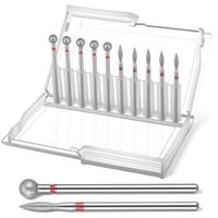 Forets à ongles professionnels en acier inoxydable Evolisse - Résistants à la chaleur, pour le nettoyage des cuticules, taille 3/32, pour usage en salon