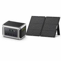 Station d'alimentation portable 3500W avec panneau solaire pliable 100W/200W/600W - Système d'énergie solaire hors réseau pour les pannes de courant à domicile