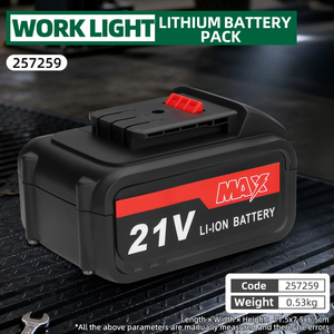 ไฟทำงาน LED สำหรับภายนอกอาคาร เกรดอุตสาหกรรม แบตเตอรี่ลิเธียม 18v-20v มอเตอร์ไร้แปรงถ่าน เครื่องมือไฟฟ้า DIY สำหรับตกปลาตอนกลางคืน ตั้งแคมป์ รถยนต์ - Product Image 3