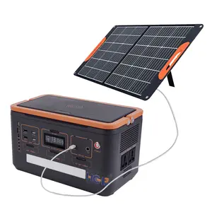 500W alimentation portable extérieure 110/220V prise ca batterie Rechargeable camping générateur solaire centrale électrique Portable