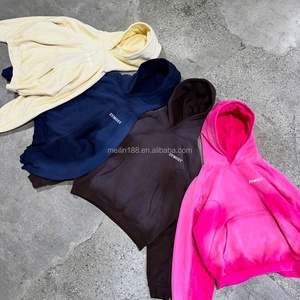 Hoodie personnalisé en usine, vintage, délavé à l'acide, épais, coupe oversize, épaules tombantes, pull décontracté, essentiels - Product Image 2