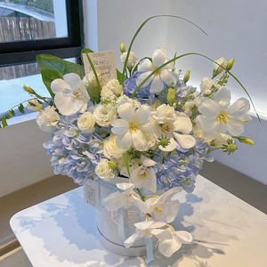 Wholesale Flower <strong>Gift</strong> Packaging <strong>Long</strong> Stem Roses <strong>Box</strong> Round With Lid Flower Bouquet Boxes - Product Image 3