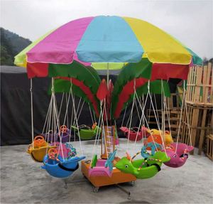 Manège à balançoires LED coloré et durable pour enfants, avec chaises volantes, machine d'arcade à retour sur investissement rapide pour parcs extérieurs - Product Image 3