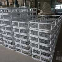 Estante de Relajación de Malla de Alambre de Acero Industrial con Rotación de 360° °   Ruedas Silenciosas para Almacenes Textiles
