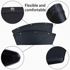 Car Seat Gap Organizer Seats Car Seat Organizer PU Leather Car Storage Bag Cup Holder Car Seat Gap Filler Organizer Between Seats Pocket Organizer Box