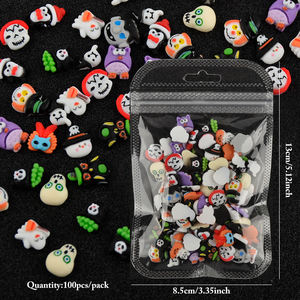 <span class=keywords><strong>2023</strong></span> nouveauté 20 pièces/sac 3D Kawaii résine <span class=keywords><strong>Halloween</strong></span> décoration citrouille crâne Nail Art accessoires <span class=keywords><strong>ongles</strong></span> breloques - Product Image 6