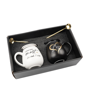 Juego <span class=keywords><strong>de</strong></span> <span class=keywords><strong>Tazas</strong></span> <span class=keywords><strong>de</strong></span> Café <span class=keywords><strong>de</strong></span> <span class=keywords><strong>Cerámica</strong></span> <span class=keywords><strong>de</strong></span> 12 oz, Regalos <span class=keywords><strong>de</strong></span> Boda para Novios, Regalos <span class=keywords><strong>de</strong></span> Compromiso, Regalos <span class=keywords><strong>de</strong></span> Navidad, <span class=keywords><strong>Tazas</strong></span> <span class=keywords><strong>de</strong></span> Té Ovaladas con Tapa, Aptas para Lavavajillas - Product Image 2