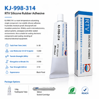 Colle électronique pour montage KEJIA KJ-998-314, adhésif silicone à faible volatilité, mastic OA pour équipement, étanche à l'humidité et aux chocs