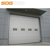 Puertas Seccionales Industriales para Garaje de 50 mm con Acabado Industrial, Puertas de Almacén de Acero de 16x7, Impermeables, Garantía de 5 Años, Venta al por Mayor