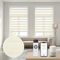 Stores zébrés personnalisables jour et nuit, stores motorisés intelligents compatibles Alexa, Google Home et Zigbee