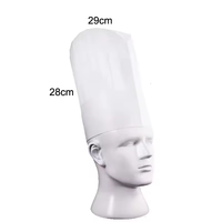 Chapeau de chef jetable en papier pour restaurant, vente chaude