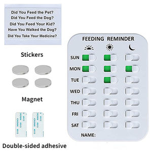 Recordatorio de alimentación para perros, pegatina de recordatorio magnético para prevenir sobrealimentación u obesidad, dispositivo rastreador montable - Product Image 2