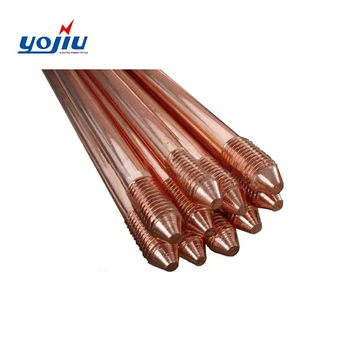 النحاس المستعبدين الأرض قضيب تأريض سعر Copperweld يرتدون الصلب البرق حماية طبقة النحاس والصلب النواة OEM الخدمة المقدمة