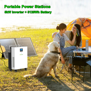 Station d'alimentation au lithium 220V, prise en charge <span class=keywords><strong>de</strong></span> la charge solaire, générateur <span class=keywords><strong>de</strong></span> camping, 5000W, prise AC, prêt à l'emploi, batterie portable LiFePO4, 5KWH - Product Image 3
