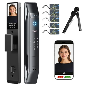Serrure intelligente sans clé avec entrée Wifi et reconnaissance faciale, contrôle intelligent de la porte principale avec écran d'affichage - Product Image 1