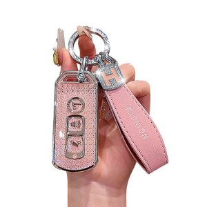 เคสกุญแจรถ TPU นุ่มแบบพรีเมียมสำหรับ <span class=keywords><strong>Honda</strong></span> Motor PCX 160 Click 125 Vario 208 ADV S Coopy พร้อมพวงกุญแจและอุปกรณ์เสริม - Product Image 1