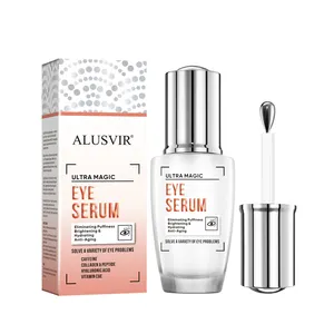 Private Label Peptide Caffeine Anti Aging Wrinkles Brightening Dark Circles Under Eyes Care Eye Serum Essence For Eye Circles