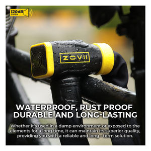 Verrou de sécurité pour moto en acier à bon prix, étanche IP67, alarme intelligente 120 dB, chaîne de vélo, batterie au lithium CR2, certifié CE - Product Image 4