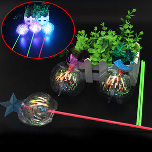 Permutation magique bulle baguette Permutation Twister ruban baguette magique bulle fleur baguette magique paillettes lueur LED jouet - Product Image 4