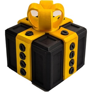 3D printed gift <b>box</b> with screws, fun <b>Christmas</b> decoration <b>box</b>, and friends' novel magic <b>box</b>, customizable - Product Image 1