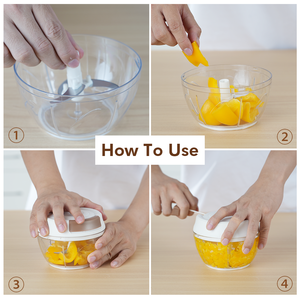 Hand Pull Manual Veggie Stainless Steel Onion <strong>Garlic</strong> Kitchen Accessories Egg Mixer Food Vegetable Chopper - Product Image 2