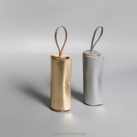 Étui de voyage élégant en cuir PU pour flacon de parfum, miroir, rouge à lèvres, brillant à lèvres, huile essentielle, sac à breloques