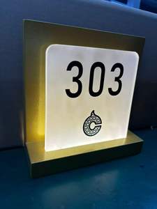 Plaque de <span class=keywords><strong>porte</strong></span> électronique tactile personnalisée avec affichage du numéro de chambre et fonction « <span class=keywords><strong>Ne</strong></span> <span class=keywords><strong>pas</strong></span> <span class=keywords><strong>déranger</strong></span> » pour hôtel - Product Image 3