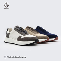 Fabricant de chaussures sur mesure haut de gamme en cuir véritable, respirabilité élevée, baskets personnalisées avec empeigne respirante