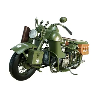 diecast sepeda motor Suppliers-Diecast Kendaraan Mainan Harley Model Motor Antik Klasik Sepeda Motor Model Buatan Tangan untuk Dekorasi Rumah