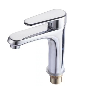 Robinet de lavabo monotrou en cuivre à poignée unique avec cartouche céramique, à poser sur le comptoir - Product Image 2