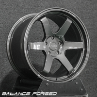 Velg TE37 17 18 19 20 Inch Glossy Gunmetal Forged 5x114.3 5x100 5x120 5x112 Alloy Monoblock untuk Nissan Toyota Ringan