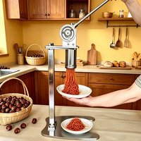 Machine manuelle pour presser les coupes de châtaignes, les glaces et les nouilles, avec 2 seaux de matériaux, tutoriel inclus pour la livraison