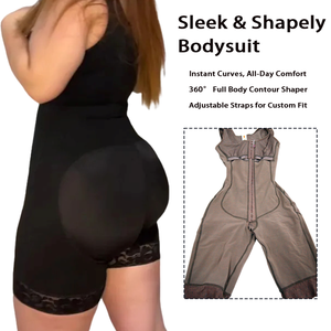 <span class=keywords><strong>Fajas</strong></span> Colombianas de Alta Compresión Postquirúrgicas Etapa 1 y 2, Largo hasta la Rodilla, con Abertura en la Entrepierna, Control de Abdomen, Faja Moldeadora para Mujer - Product Image 3